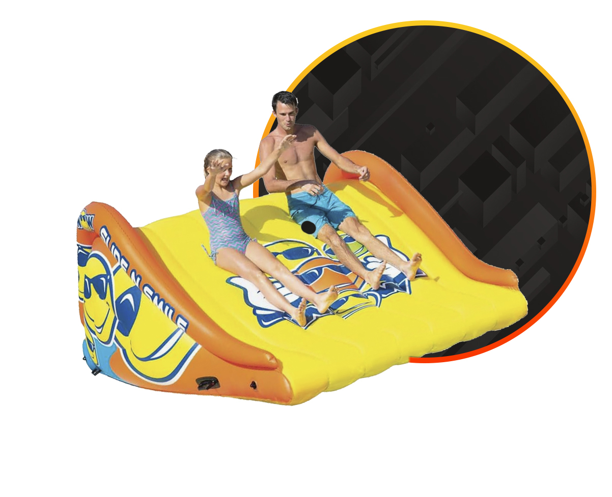 Горки, батуты, острова