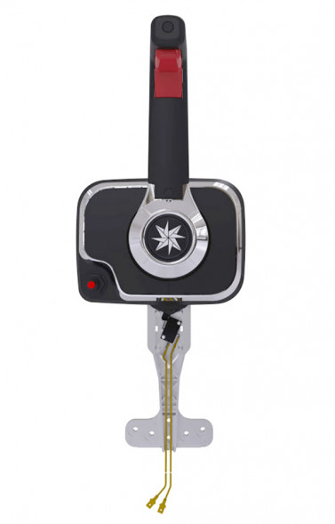 Привод Д/У Xtreme, боковой монтаж (Center Console), хромированный, клавиша трима