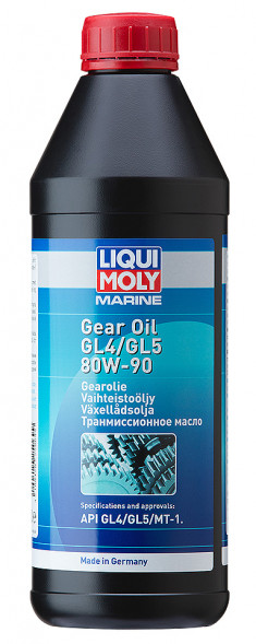 Минеральное трансмиссионное масло для водной техники  LIQUI MOLY Marine Gear Oil 80W-90, 1 л