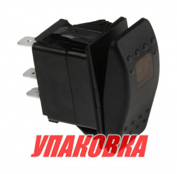 Переключатель двухпозиционный ON-OFF 12 В/20А 5Р с подсветкой (упаковка из 25 шт.)