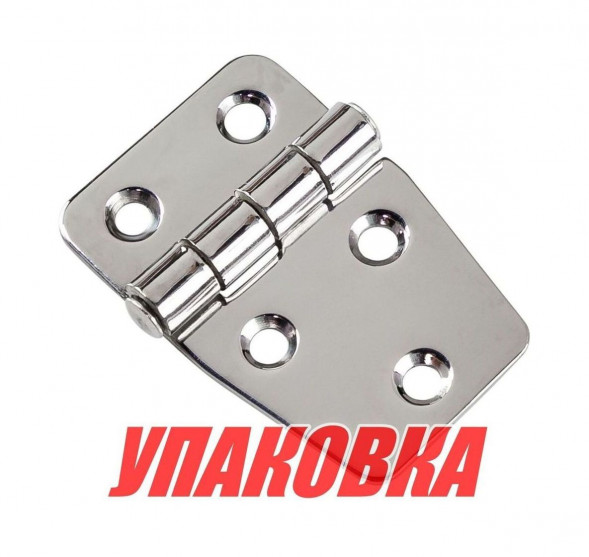 Петля 60х40х2 мм нержавеющая (упаковка из 4 шт.)