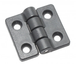 Петля пластиковая прямоугольная 38х35 мм, черная