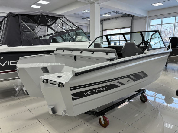 Моторная лодка, Viсtory A3, светло-серый с Suzuki DF60ATL