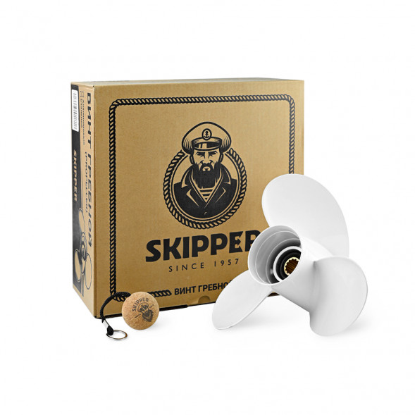 Винт гребной  Skipper для Yamaha 40-60HP, диаметр 10 1/8&quot; алюминиевый, лопастей - 3, шаг 15&quot;
