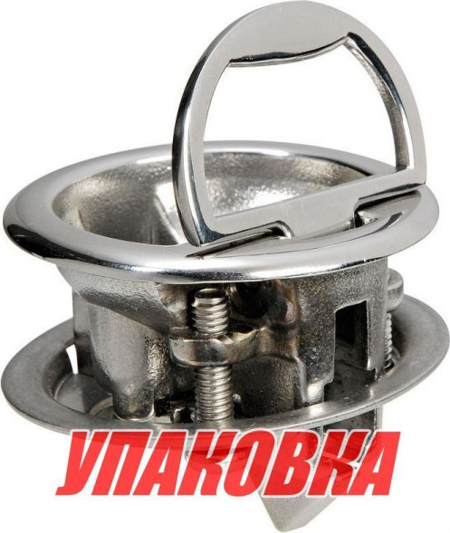 Ручка для люка врезная, утапливаемая с ключом (упаковка из 4 шт.)