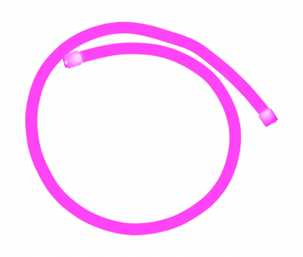 Световая лента, Mini-Neon 8&quot;, RGB, SC