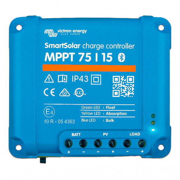 VICTRON Контроллер заряда аккумулятора от солнечных батарей MPPT 100/15
