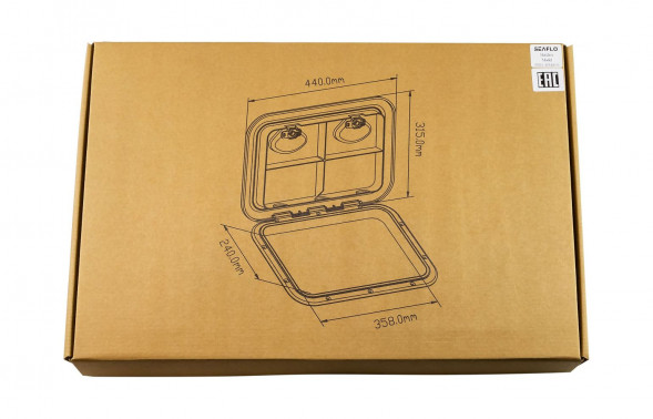 Люк смотровой SeaFlo, 315 х 440 мм (упаковка из 10 шт.)