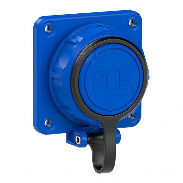 Розетка NAUTILUS с водонепроницаемой крышкой на ремне, врезаемая