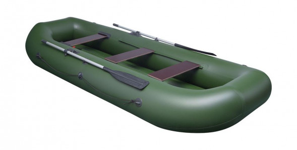 Надувная лодка ПВХ UREX-38, НД, для сплава, зеленая