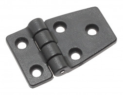 Петля пластиковая разновеликая 57х35 мм, черная