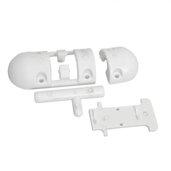 Задвижка дверная 86х29 мм, пластмасса