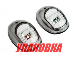 Огни ходовые светодиодные 95х60 мм, нержавеющий корпус (упаковка из 6 шт.)