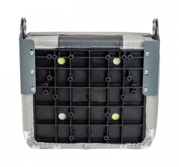 Кресло XXL складное мягкое двухцветное серый/темно-серый