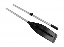 Весло разборное 200 см, широкая лопасть, черное, уцененное