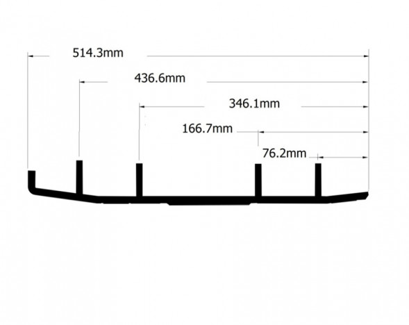 Конек лыжи Yamaha (комплект 2шт) A-04-0-4-642