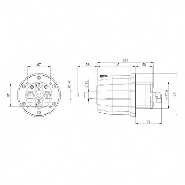 Помпа рулевая гидравлическая GP-33 (33 см3)