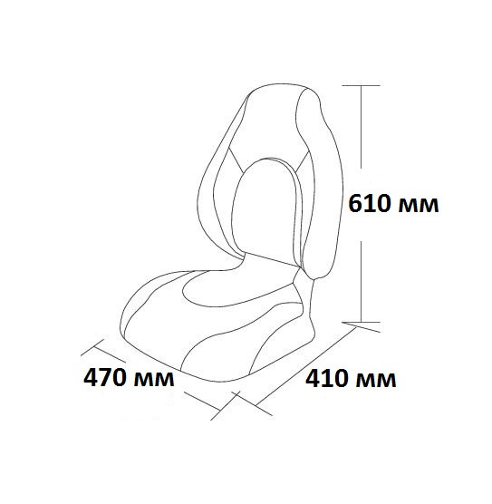 Сиденье Premium Contoured, серое