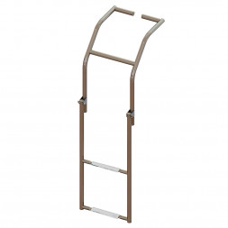 Трап складной для надувных лодок, 2 серых ступени (ширина 325 мм.)