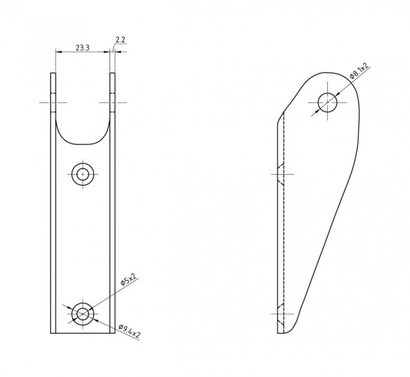 Кронштейн крепления трапа