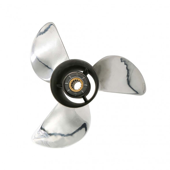 Винт гребной  Skipper для Honda 75-130HP, диаметр 14&quot; нержавеющий, лопастей - 3, шаг 17&quot;