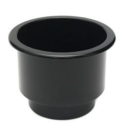 Подстаканник пластиковый чёрный 108Х80 мм