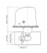 Подруливающее устройство Quick, D140mm, 40KGF, 12 В, (TCD2042 - TCDEX06 - CARTER -2 FUSES)
