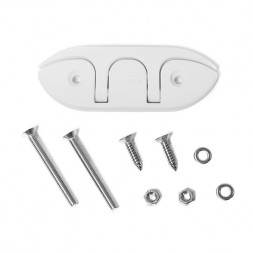 Утка швартовая складная SUNFINE 120 мм, белый нейлон