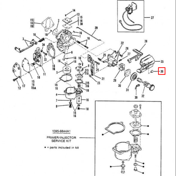 Заглушка Mercury 6/8/9.9/15 HP; Mercruiser ALPHA  (Osaka)