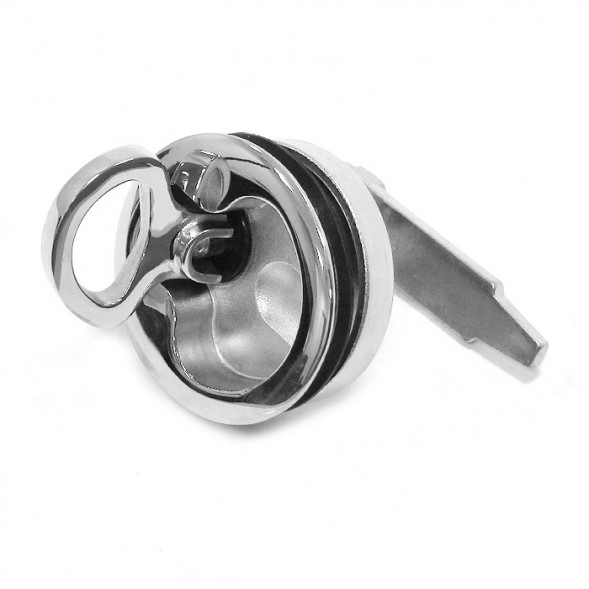 Ручка потайная с поворотным замком SUNFINE, 60 мм