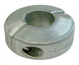 Анод цинковый для гребного вала диаметром 45 мм. Толщина: 30 мм.