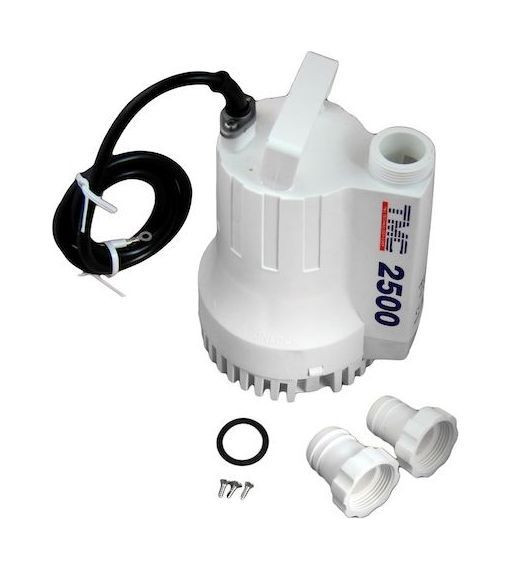 Помпа осушительная, 12 В, 2500GPH (9462.5 л/ч)