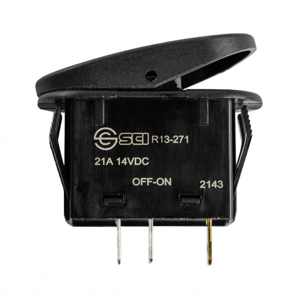 Переключатель двухпозиционный ON-OFF 12 В/21А 3Р с подсветкой