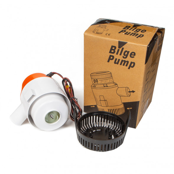 Помпа водооткачивающая SeaFlo трюмная, 12V 3500 галлон/час, патрубок 40 мм