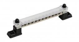 Колодка распределительная электромонтажная с защитной крышкой, 12 контактов