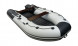 Надувная лодка ПВХ, Ривьера Компакт 3600 НДНД Комби, бронь, светло-серый/графит