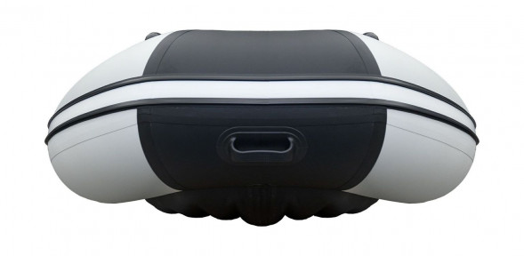 Надувная лодка ПВХ, Ривьера Компакт 3600 НДНД Комби, бронь, светло-серый/графит