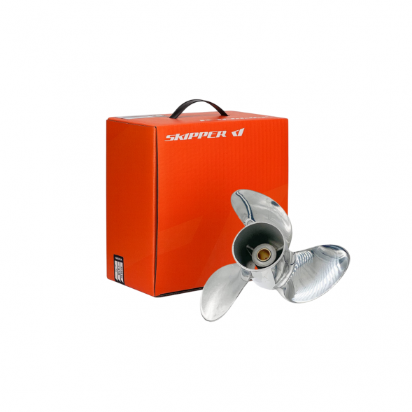 Винт гребной  Skipper для Tohatsu 4-6HP, диаметр 7,8" нержавеющий, лопастей - 3, шаг 8"