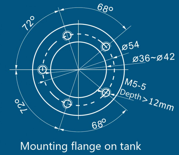 Датчик уровня воды или топлива, &quot;Мореман&quot; 10-190 Ом, 200 мм