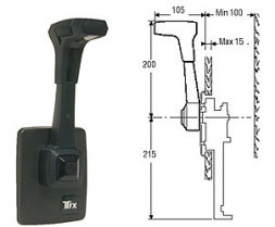 Привод дистанционного управления газом и реверсом «700SMT», клавиша трима.