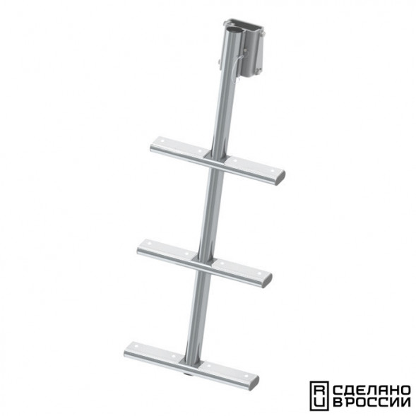 Трап дайверский быстросъемный, 3 белых ступени (ширина 350мм.)