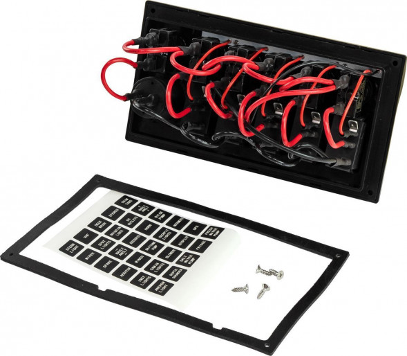 Панель бортового питания 5 переключателей, USB зарядка, индикация, автоматы