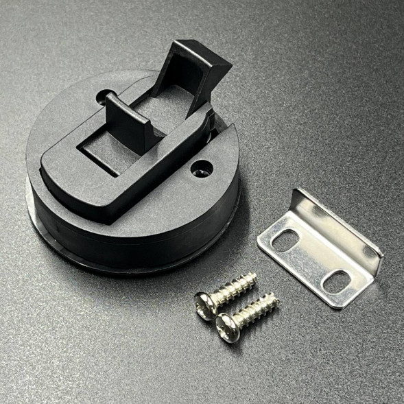 Ручка для рундука врезная (61mm x 35mm),черный (Wuhu)