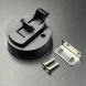 Ручка для рундука врезная (61mm x 35mm),черный (Wuhu)