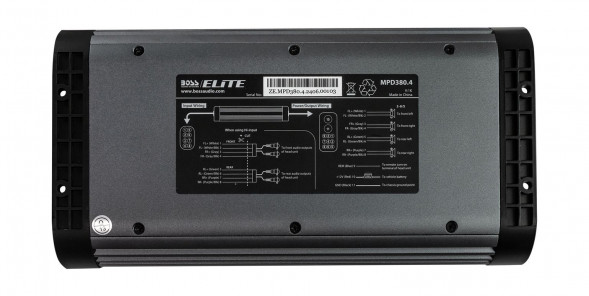 Морской усилитель BOSS MPD380.4, (4 канала, 380W)