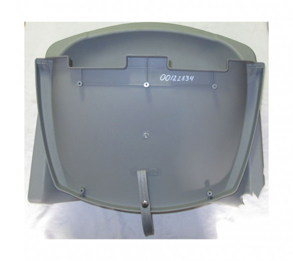 Кресло пластиковое серое, уценённое