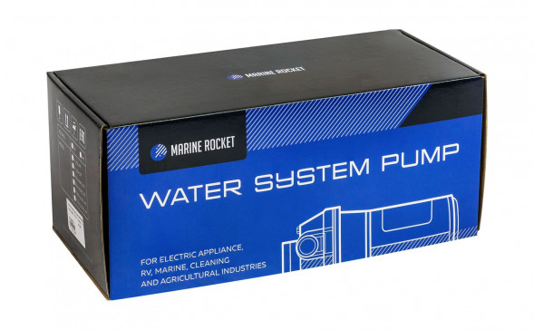 Помпа водоподающая мембранная Marine Rocket, 24 В, 11 л/мин, 3.7 бар, 4.5А