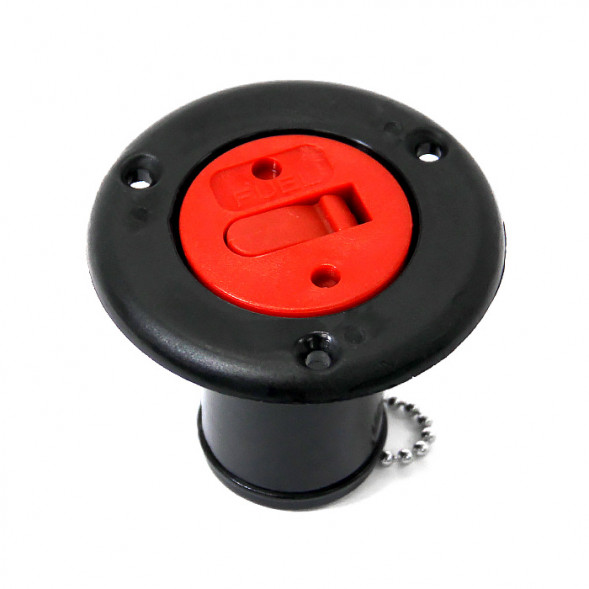 Заливная горловина для бака под топливо SEAFLO (Fuel) 38мм, черная