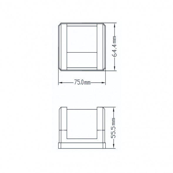Огонь ходовой (бортовой) Skipper накладной, пластик, светоидиодный, зеленый