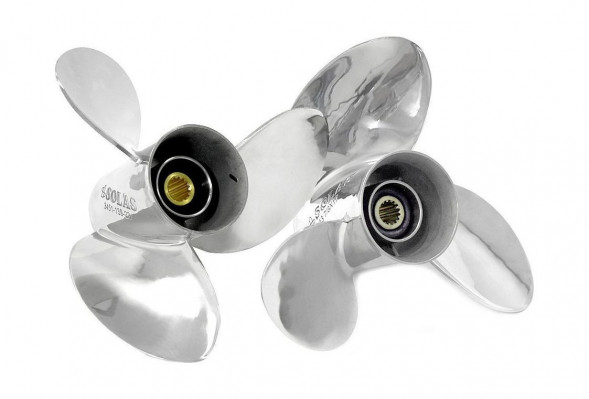 Винты гребные 3x13.9x23R+L комплект, Solas, б/у